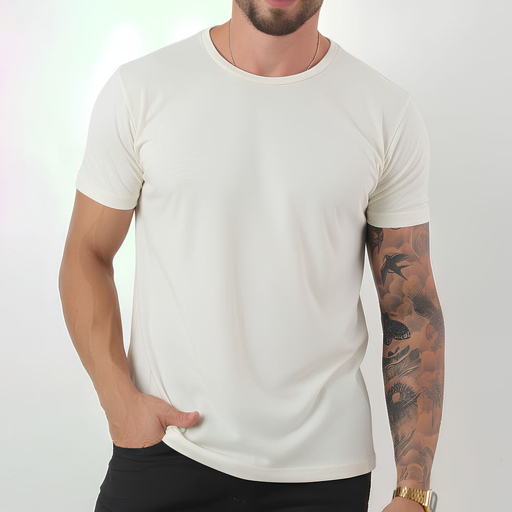 Camiseta Básica Adulto - Off White