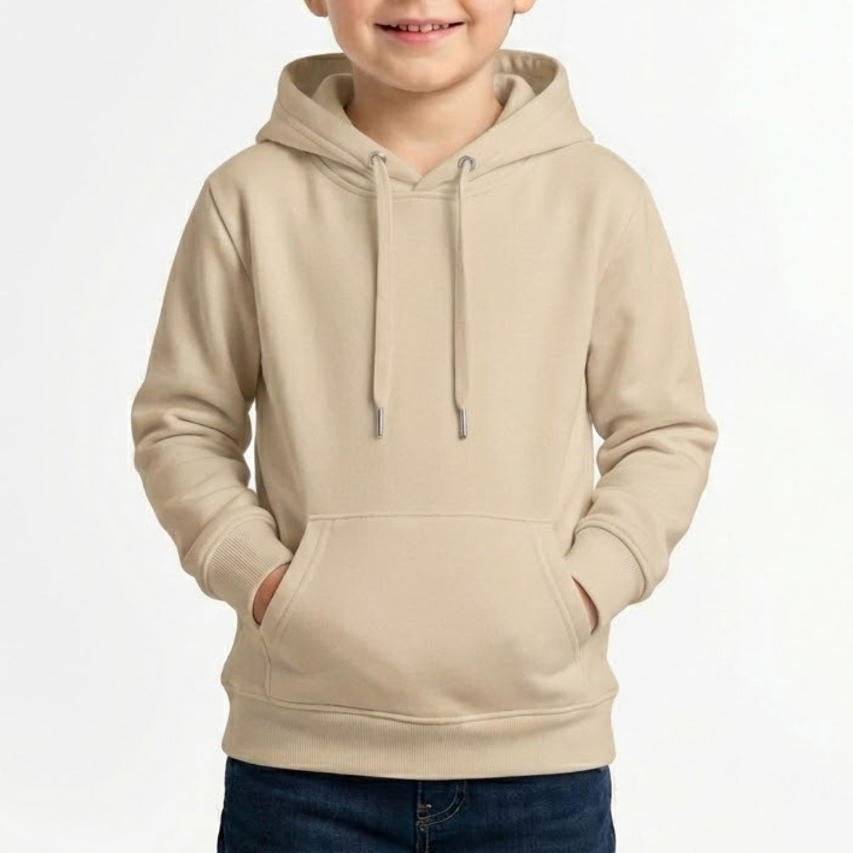 Moletom Canguru Infatil - Bege