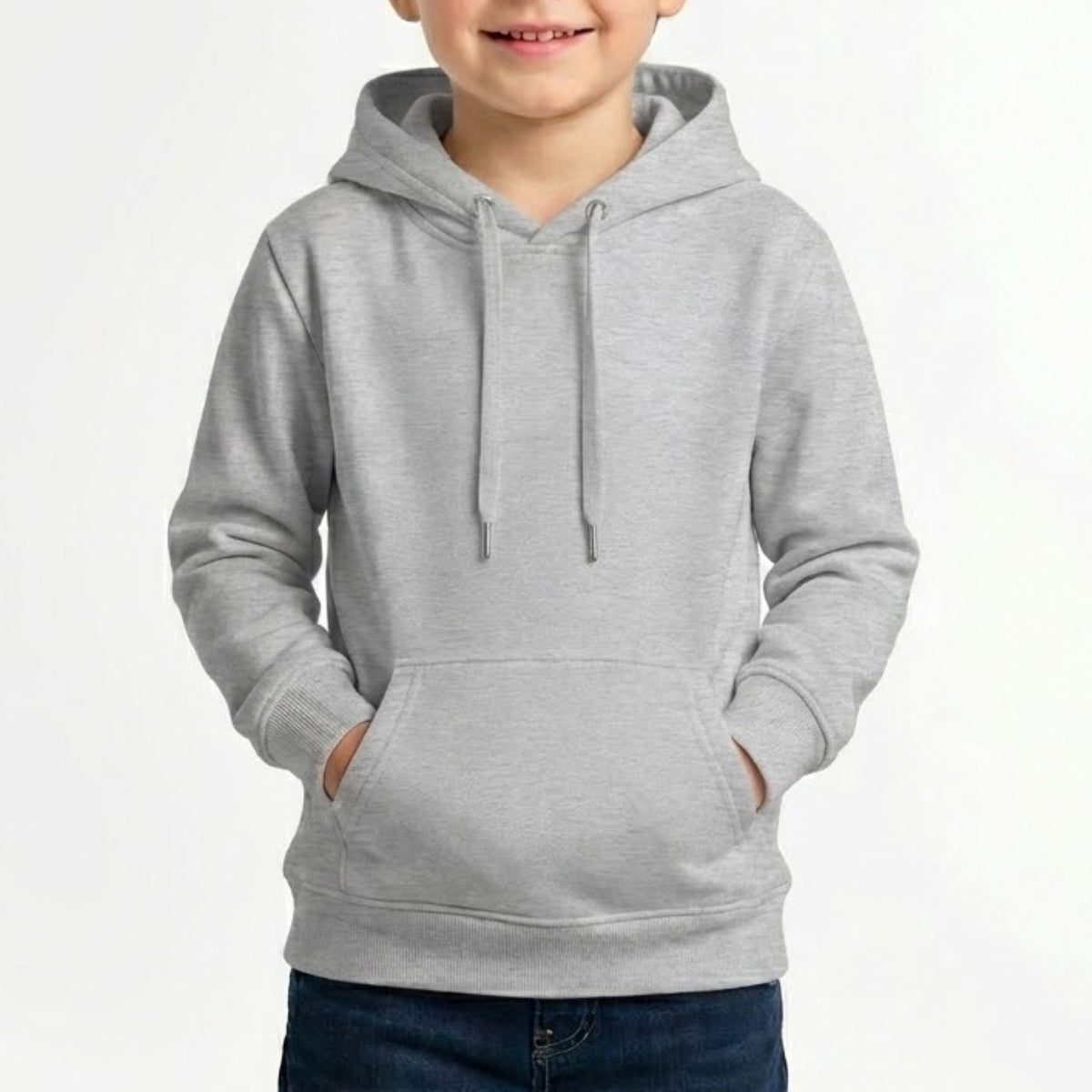 Moletom Canguru Infatil - Cinza