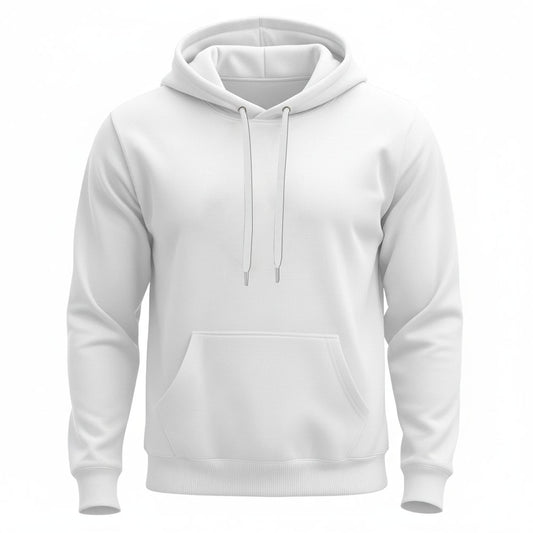 Moletom Canguru Adulto - Branco